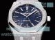 OMF Swiss clone Audemars Piguet Royal Oak 15400 Frost Gold Blue Face Watch (3)_th.jpg